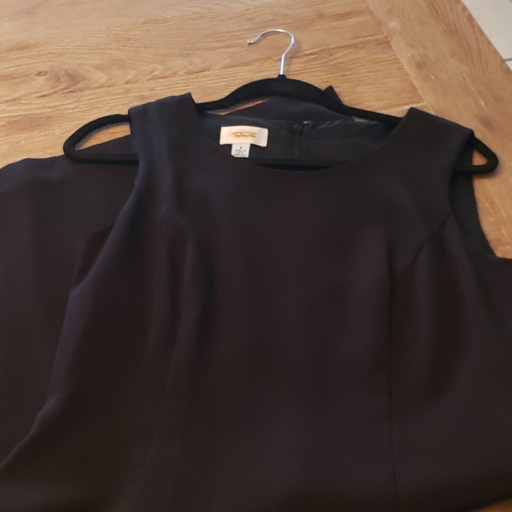 Talbots sleeveless black dress